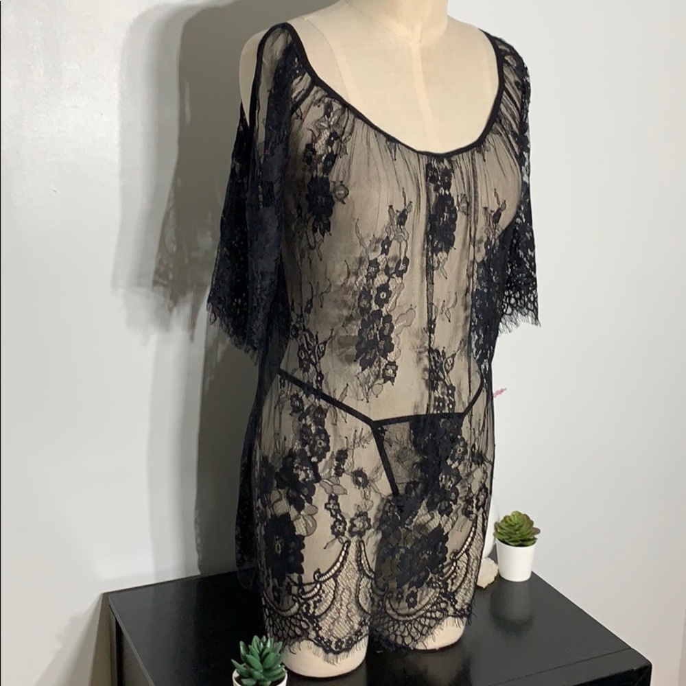 📦 Sheer lace tunic & thong (L-21 | XXL-35) - Picture 10 of 14